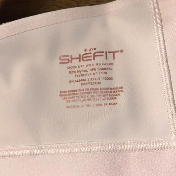 SHEFIT Pink Sports Bra High-Impact Support 4 Luxe - Picture 12 of 14